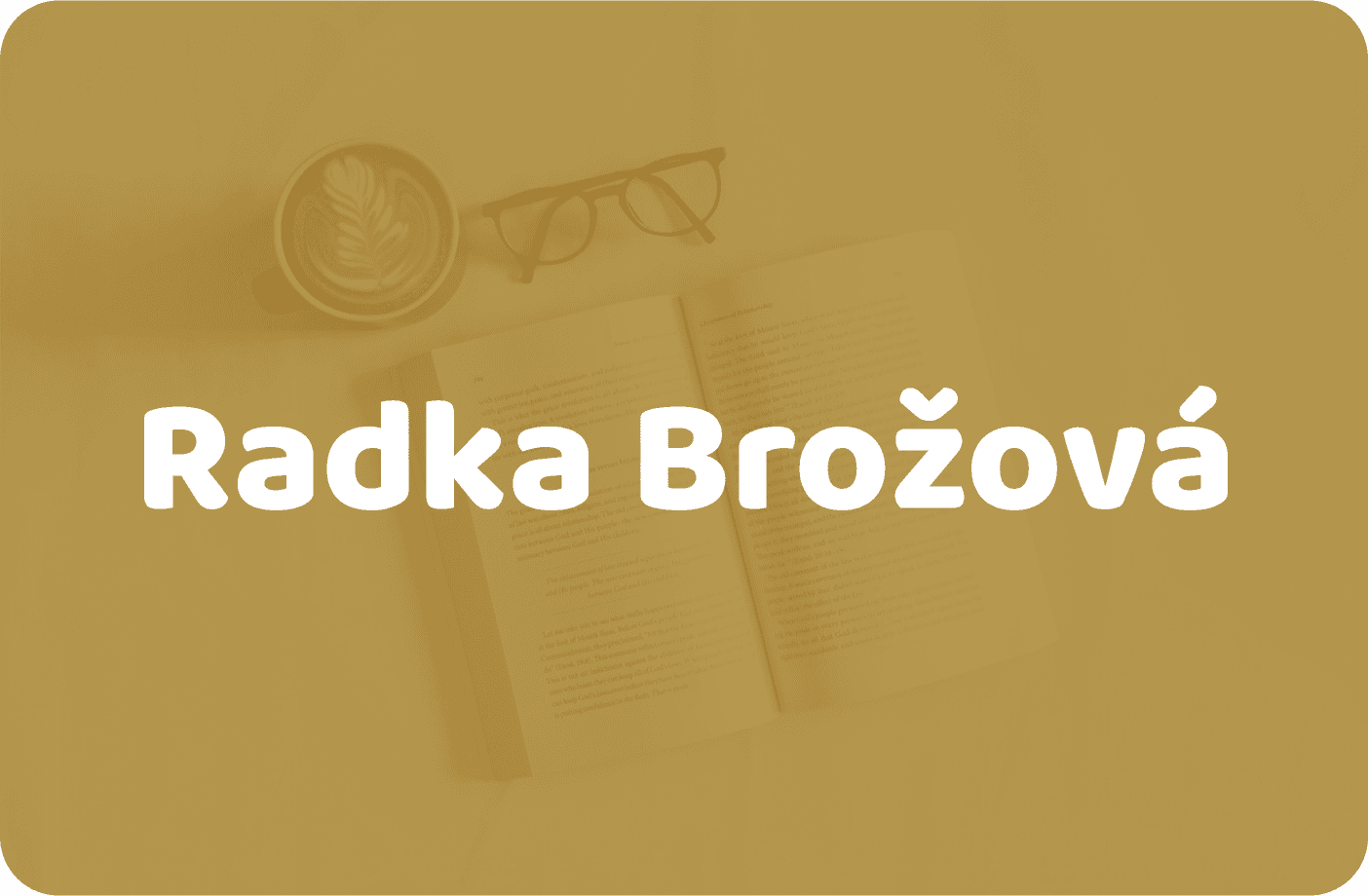 Náhled webu Radky Brožové