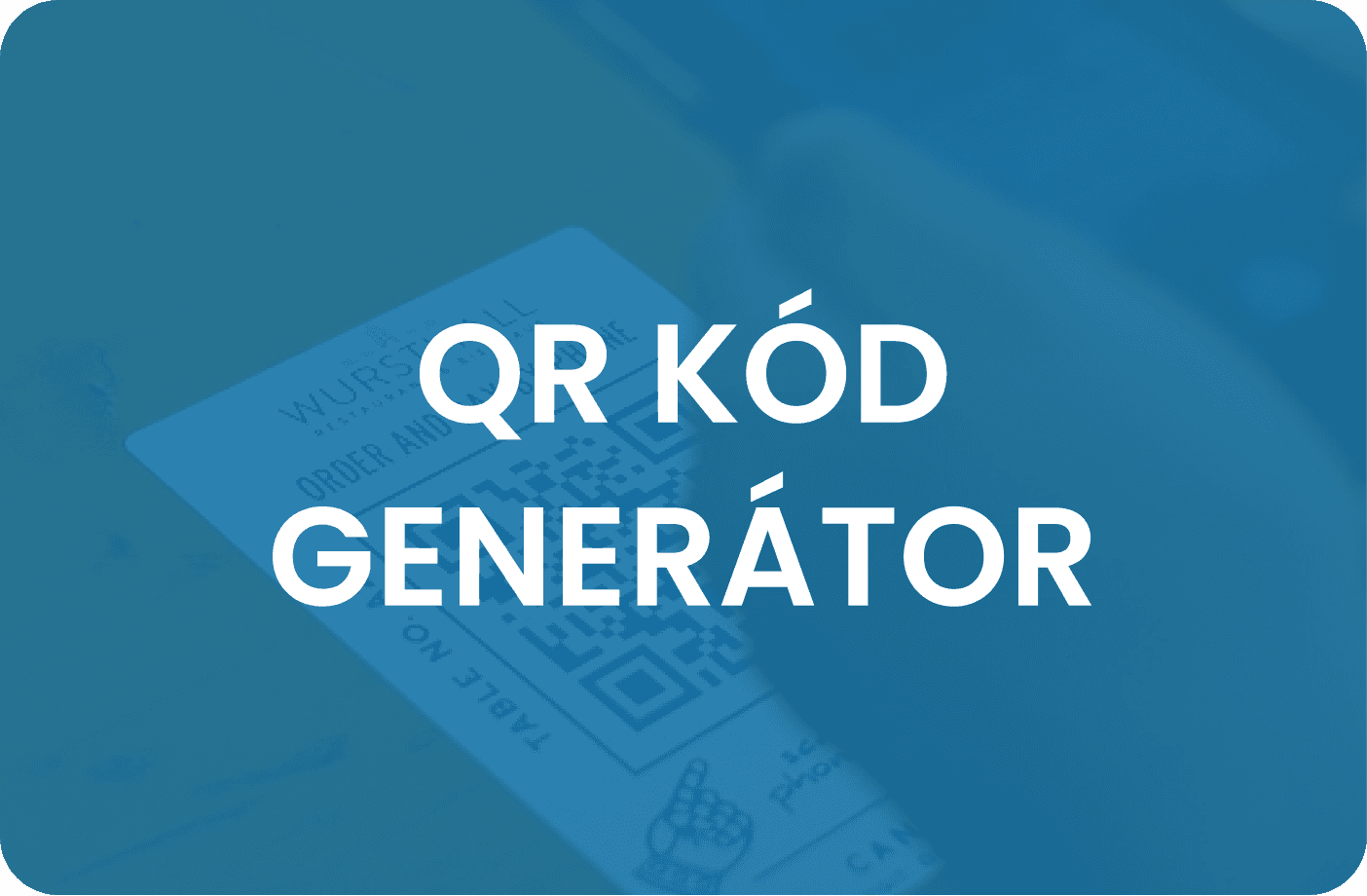 Náhled aplikace QR kód generátor